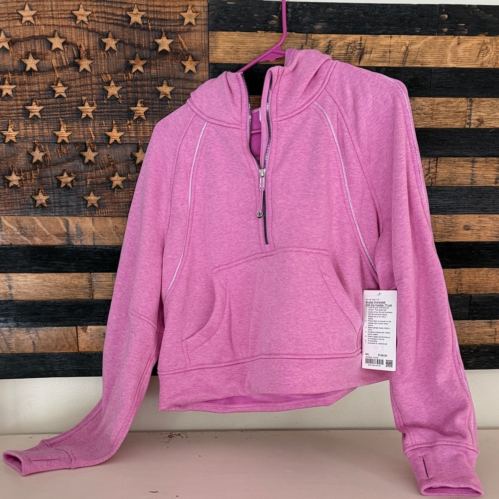 lululemon athletica Scuba Oversized Half-Zip Hoodie in Pink